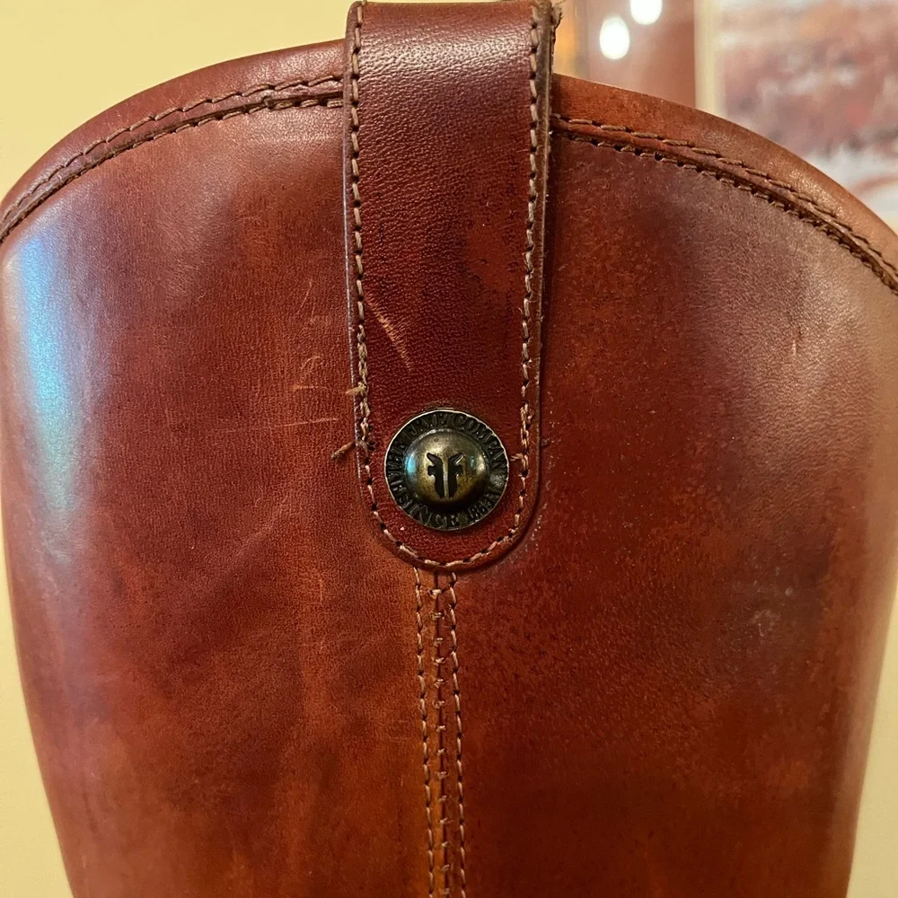 Frye Men's/Women's Tall Leather Riding Boots in Brown